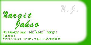 margit jakso business card